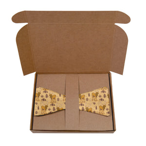 Evergreen Elk Bow Tie - Kraft Gift Box Packaging - Knotty Tie Co.