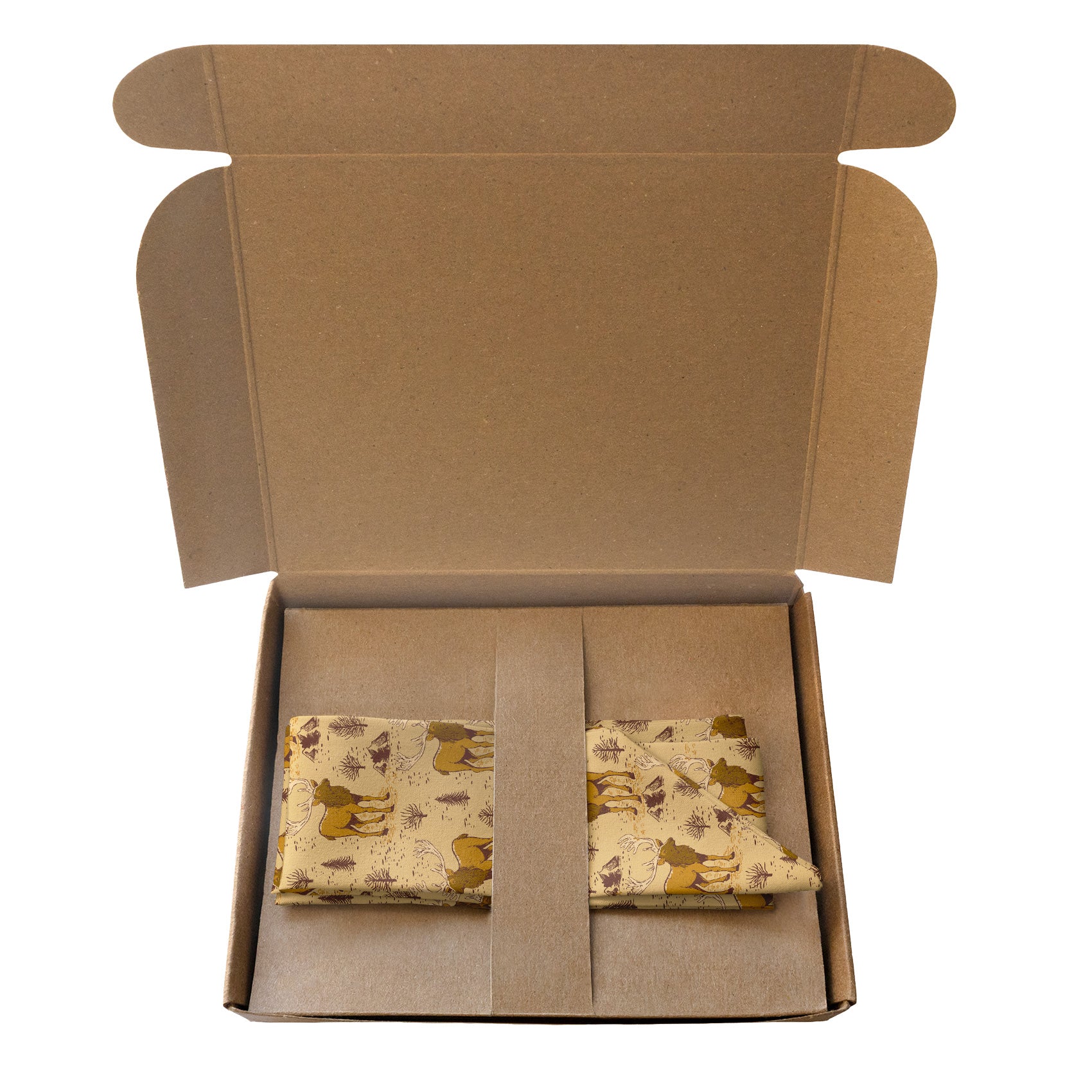 Evergreen Elk Hair Scarf - Packaging - Knotty Tie Co.