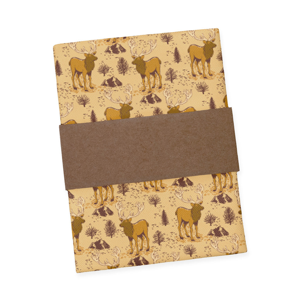 Evergreen Elk Pocket Square - Packaging - Knotty Tie Co.