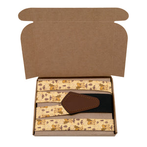 Evergreen Elk Suspenders - Kraft Gift Box Packaging - Knotty Tie Co.