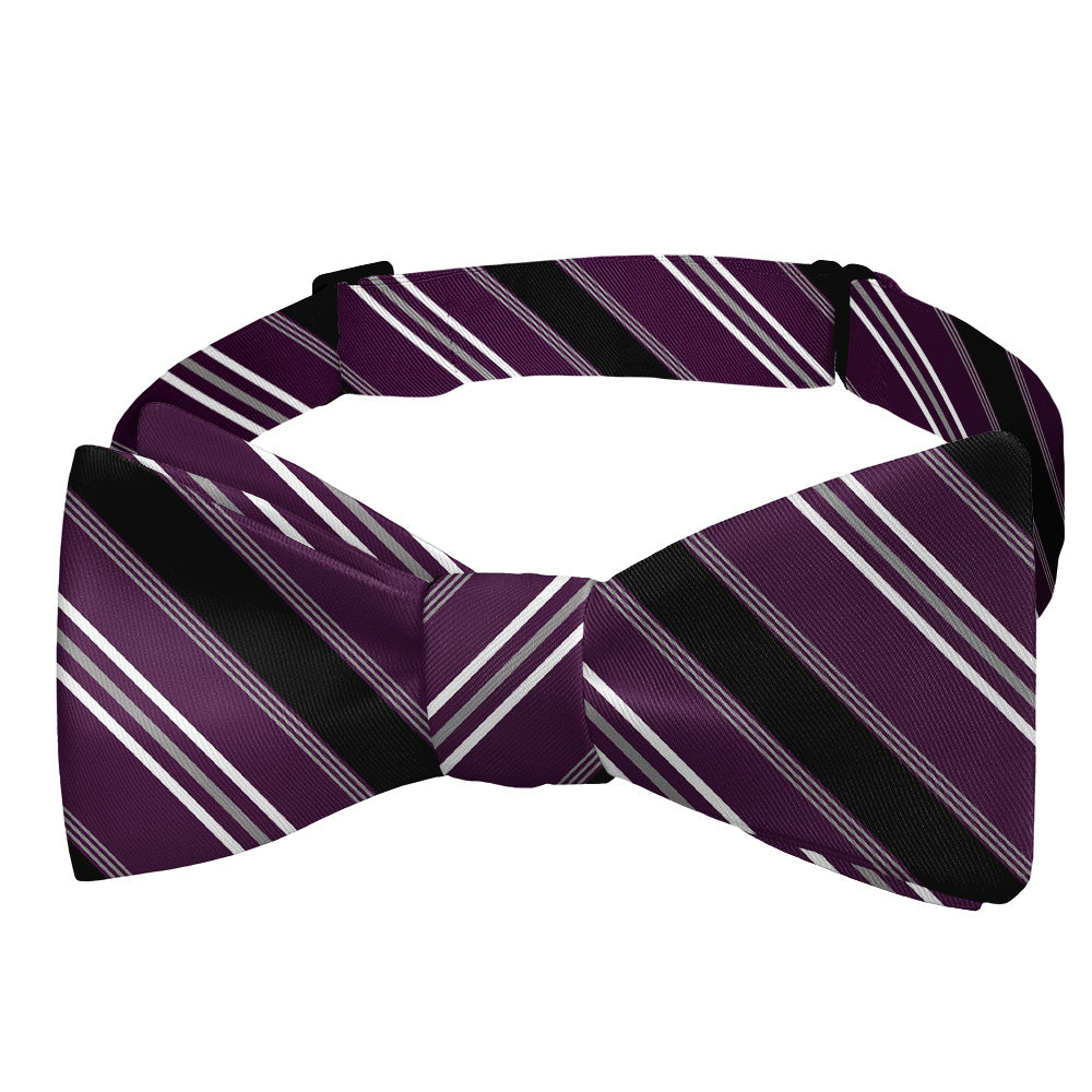 Executive Stripe Bow Tie - Self Tie Bow Tie - Knotty Tie Co.