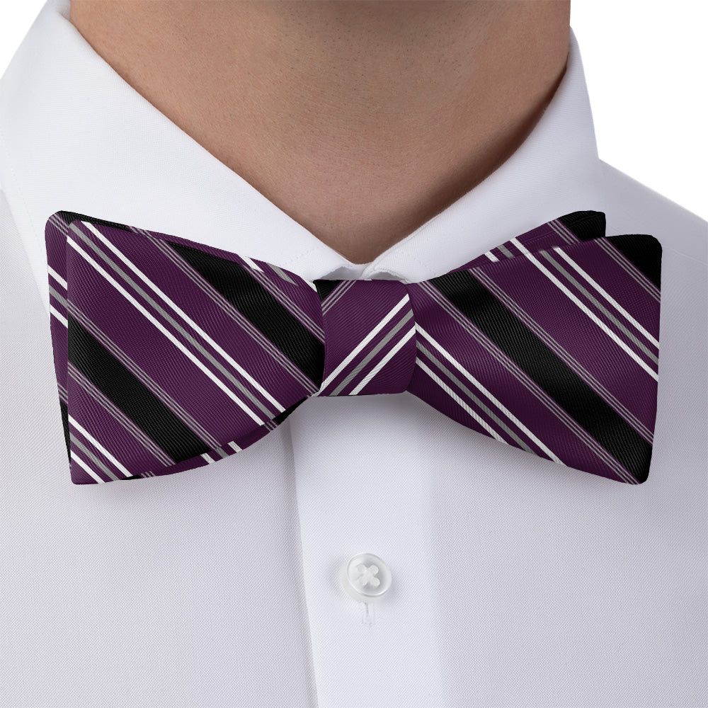 Executive Stripe Bow Tie - Bow Tie with Dress Shirt - Knotty Tie Co.