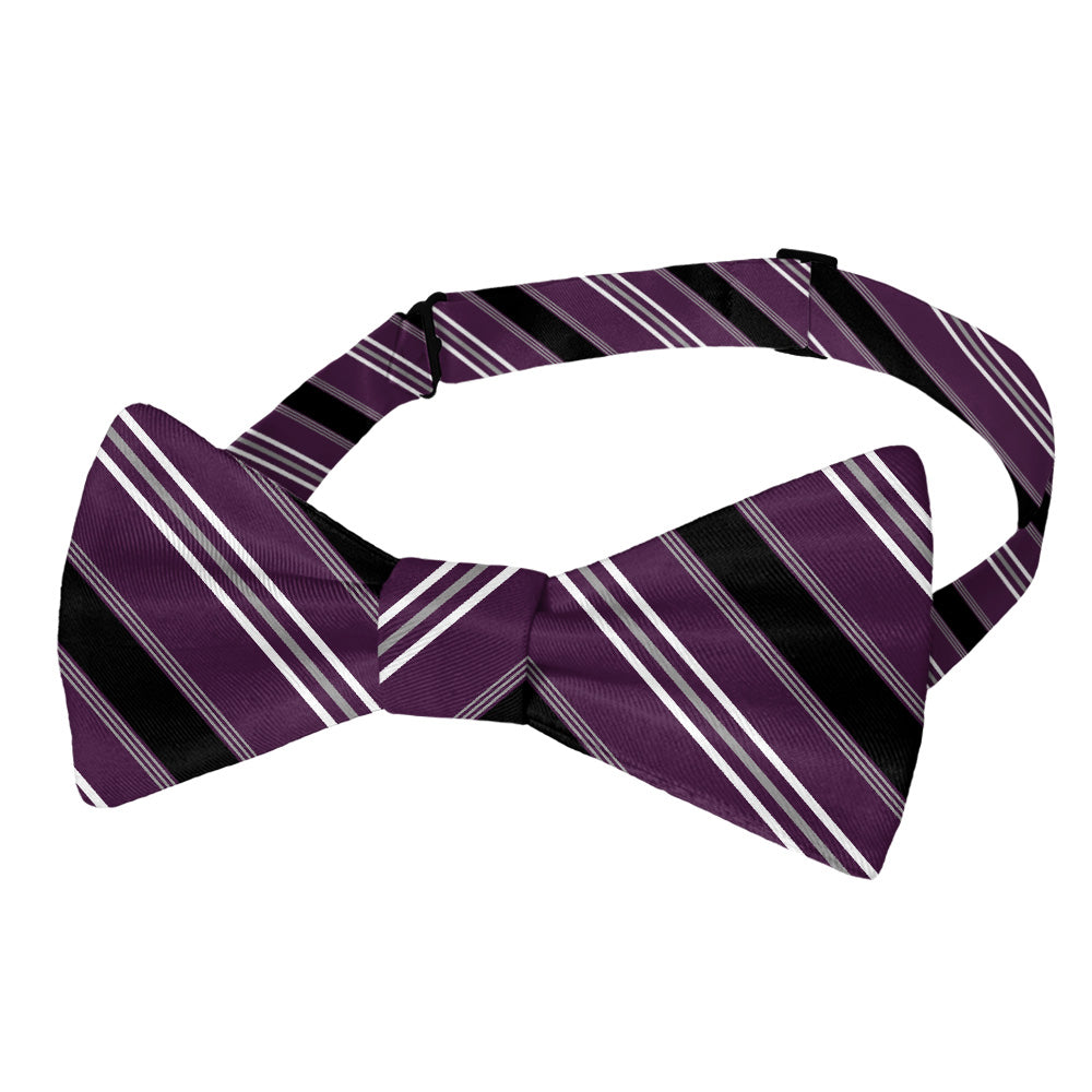 Executive Stripe Bow Tie - Pre-Tied Bow Tie - Knotty Tie Co.