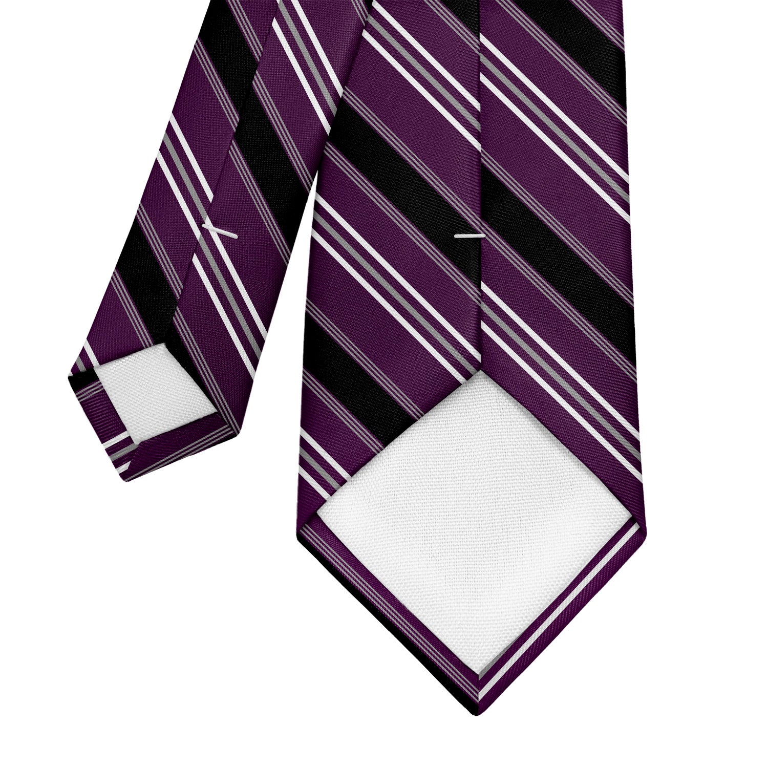 Executive Stripe Necktie - Tipping - Knotty Tie Co.
