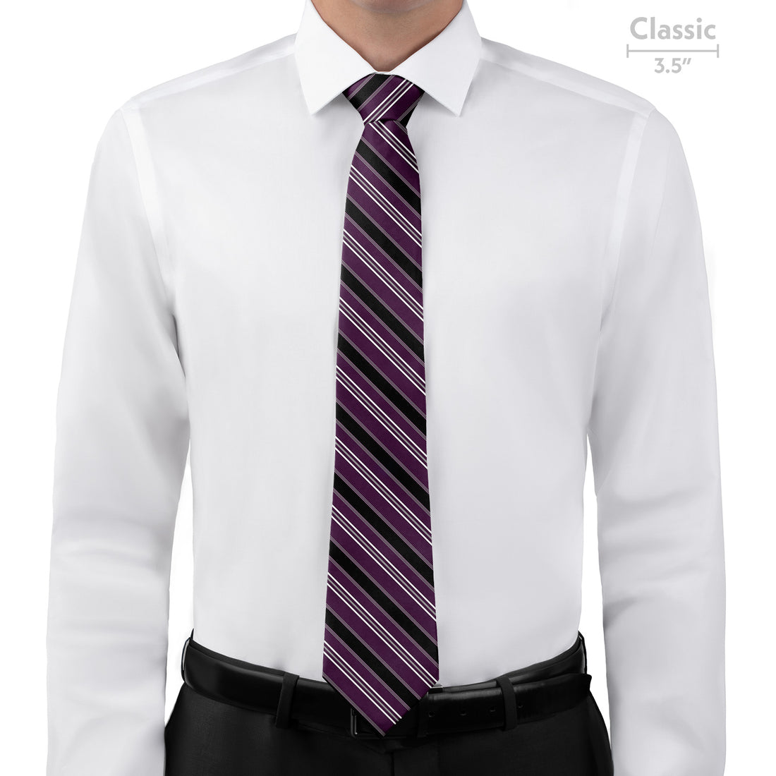 Executive Stripe Necktie - Classic  - Knotty Tie Co.