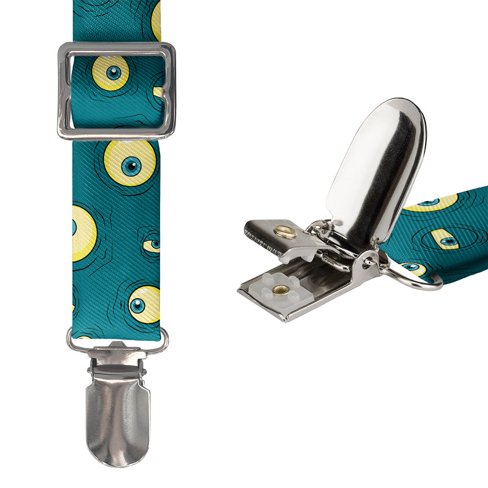 Eyeballs Suspenders - Hardware and Strap - Knotty Tie Co.