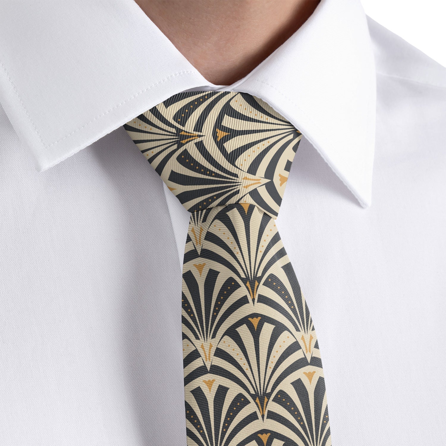 Fanfare Geometric Necktie - Dress Shirt - Knotty Tie Co.