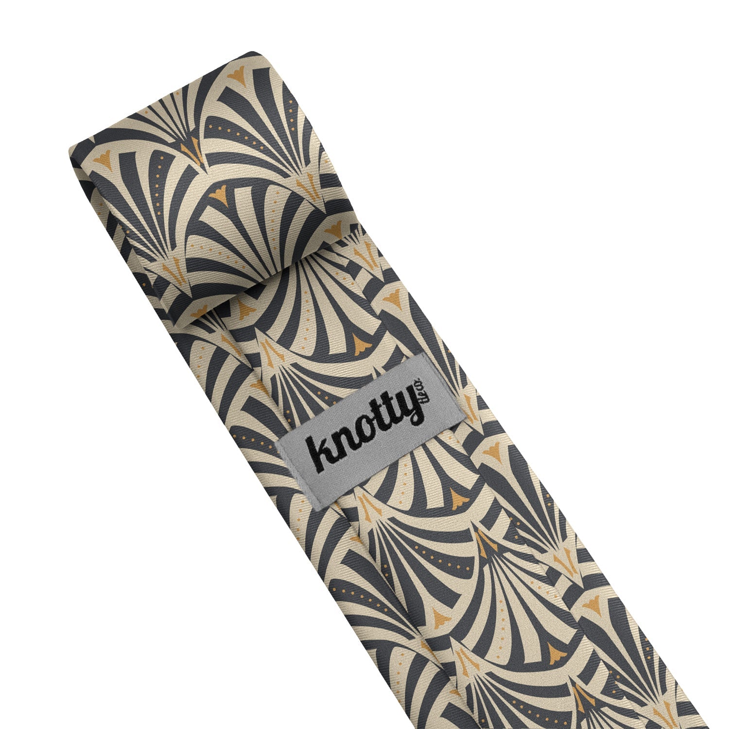 Fanfare Geometric Necktie - Tag - Knotty Tie Co.