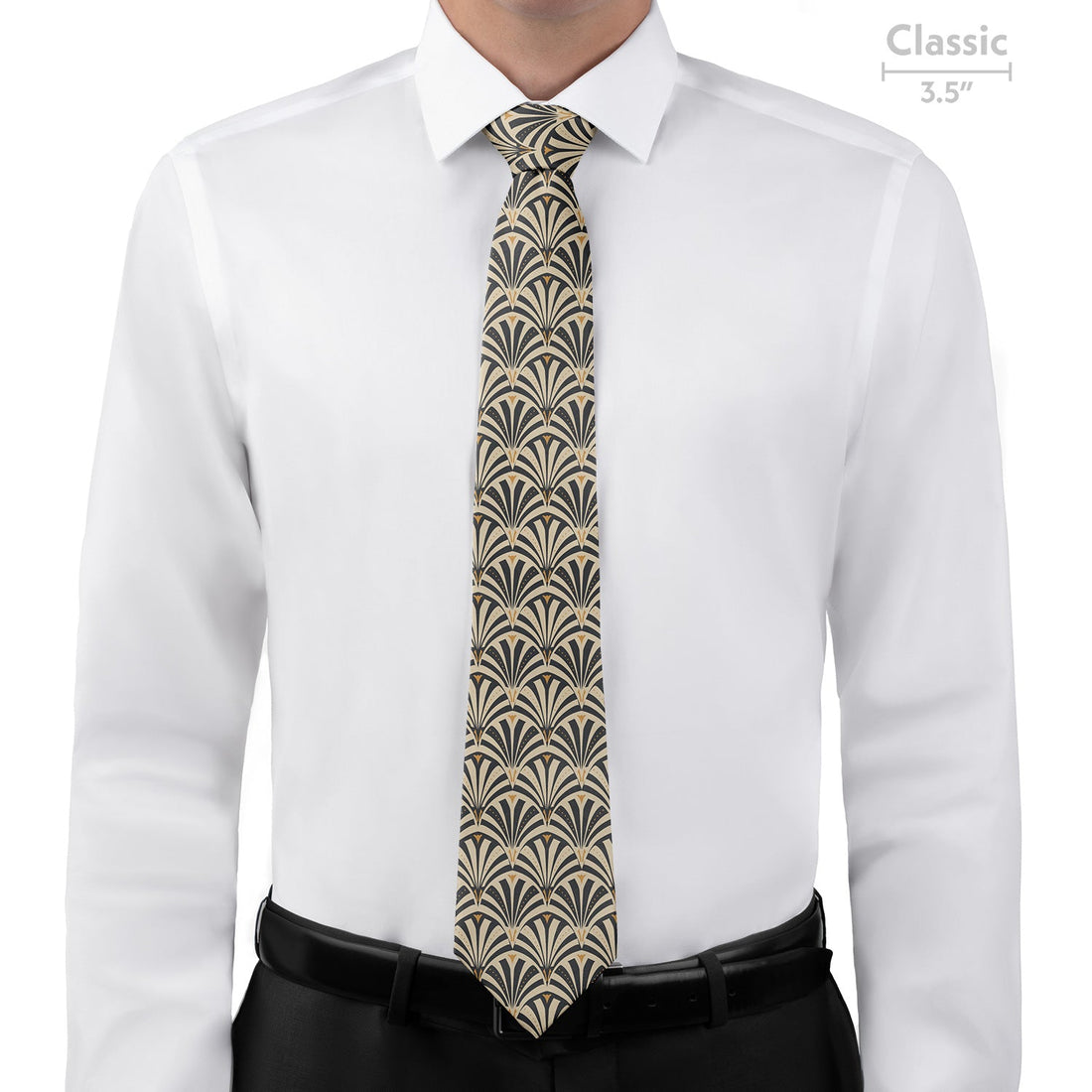 Fanfare Geometric Necktie - Classic - Knotty Tie Co.