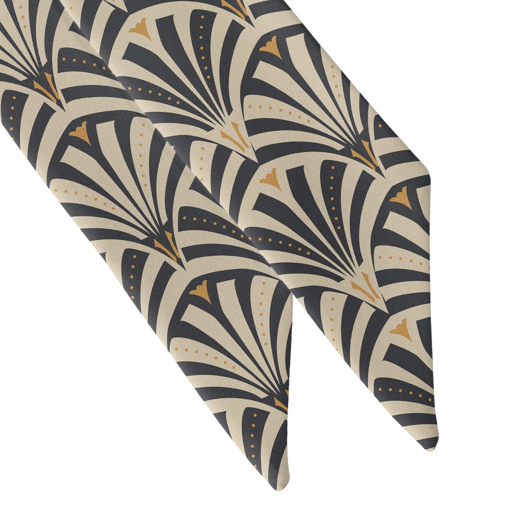 Fanfare Geometric Hair Scarf - Scarf Tapered Ends - Knotty Tie Co.