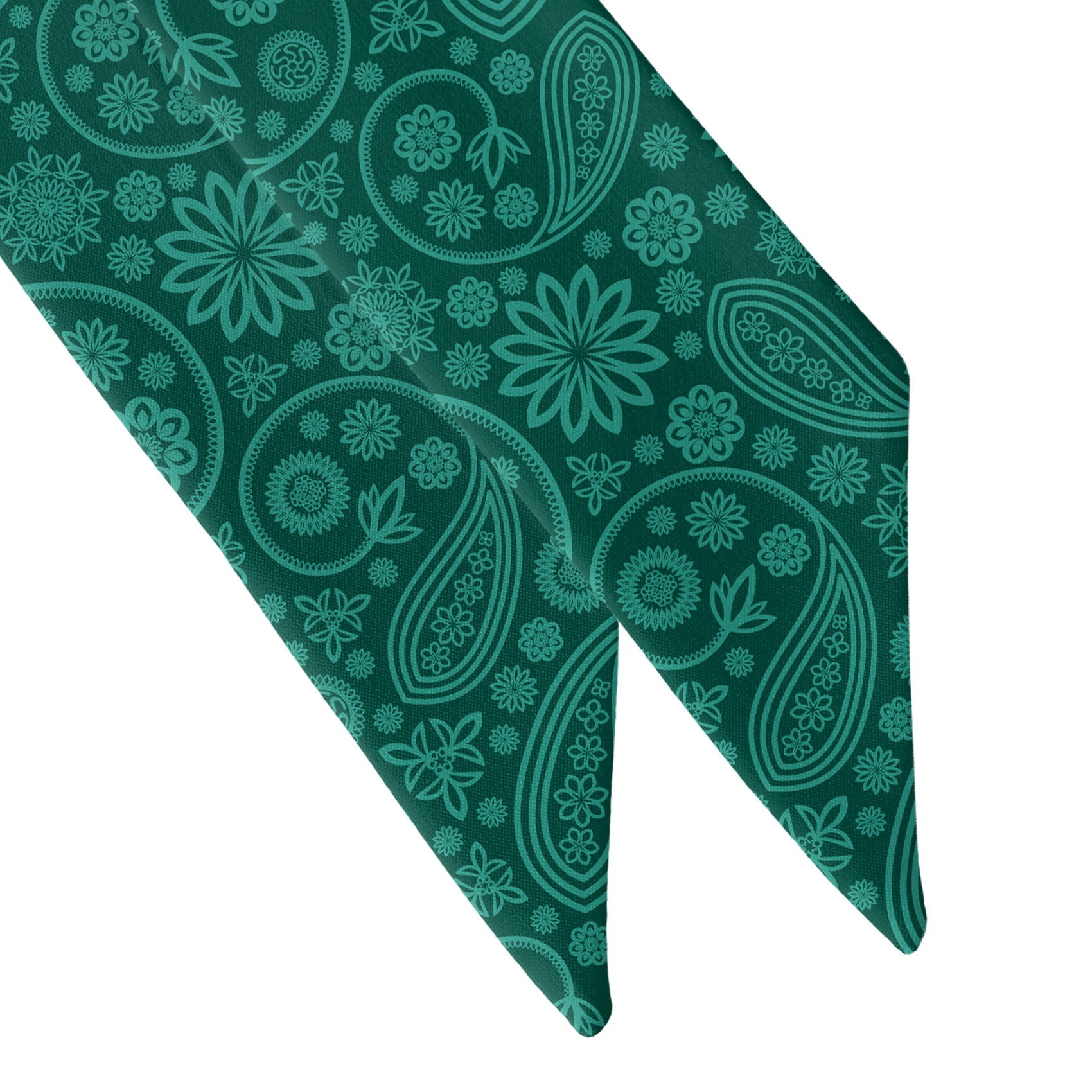 Fantastic Paisley Hair Scarf - Scarf Tapered Ends - Knotty Tie Co.