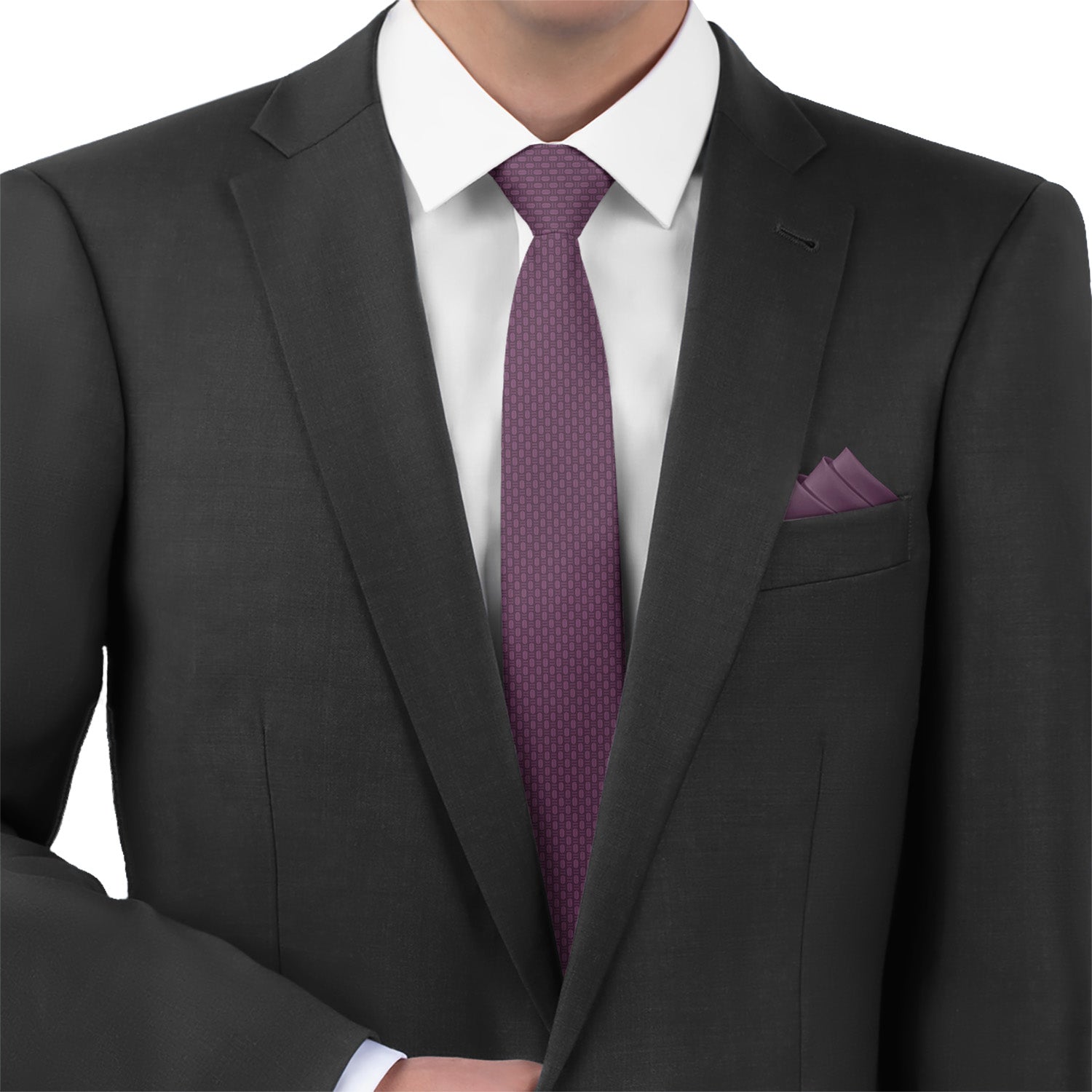 Faux Weave Necktie - Matching Pocket Square - Knotty Tie Co.