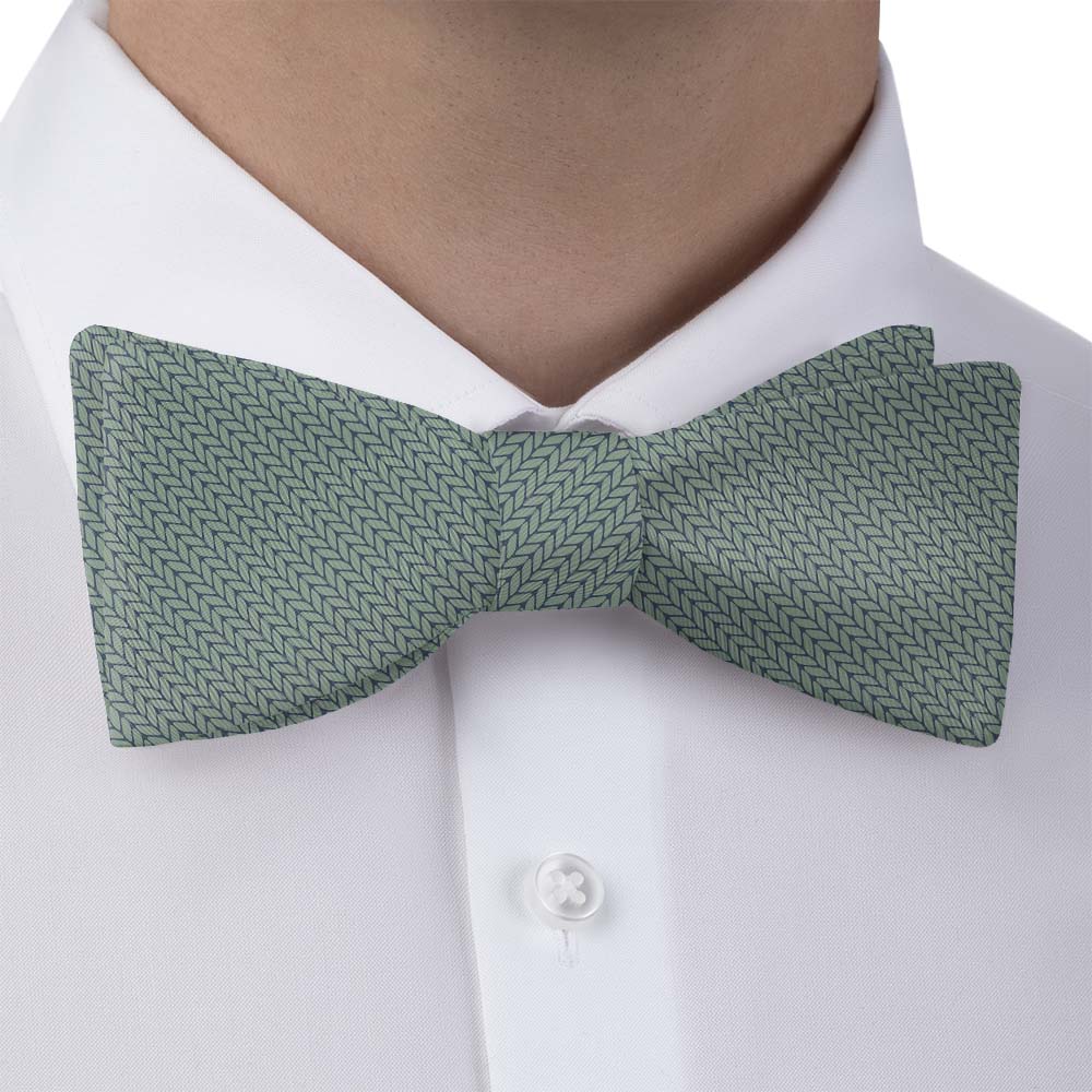 Faux Knit Bow Tie - Bow Tie with Dress Shirt - Knotty Tie Co.