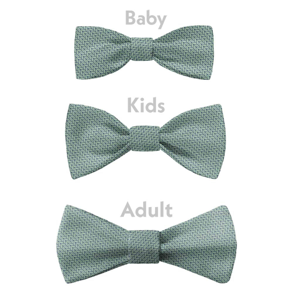 Faux Knit Bow Tie - Bow Sizes - Knotty Tie Co.