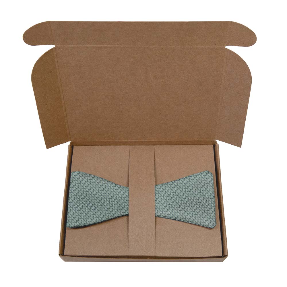 Faux Knit Bow Tie- Kraft Gift Box Packaging - Knotty Tie Co.