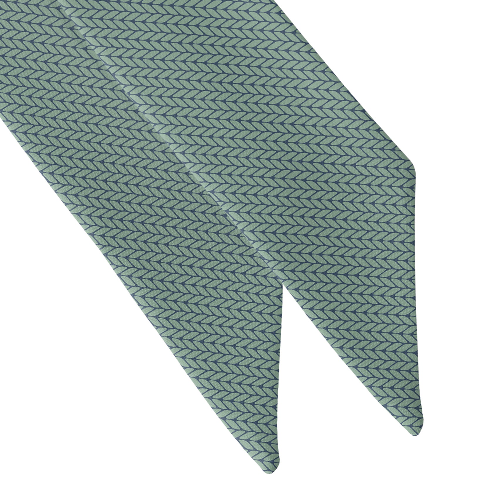 Faux Knit Hair Scarf - Scarf Tapered Ends - Knotty Tie Co.