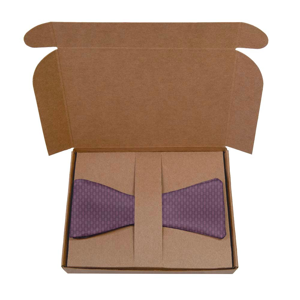 Faux Weave Bow Tie- Kraft Gift Box Packaging - Knotty Tie Co.