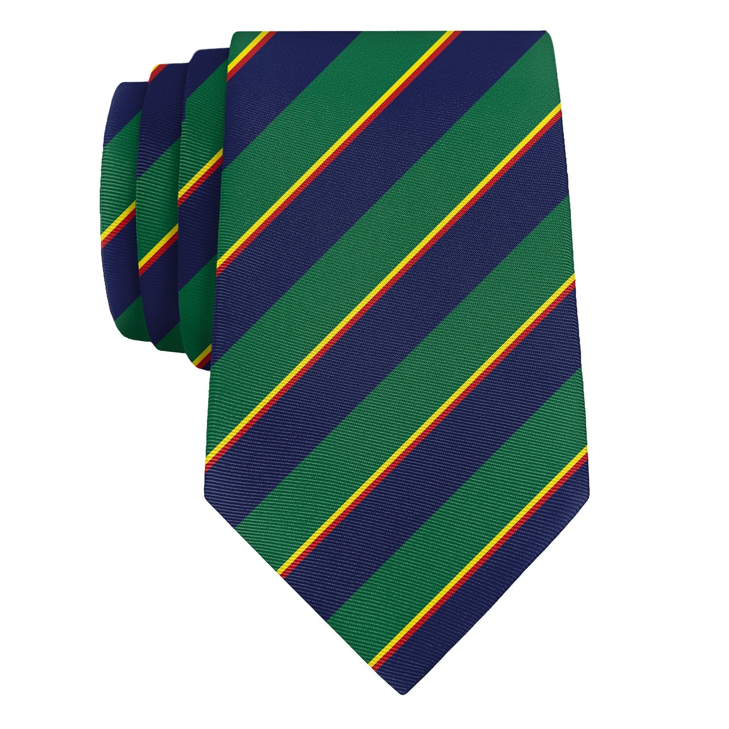 Federal Stripe Necktie - Rolled - Knotty Tie Co.