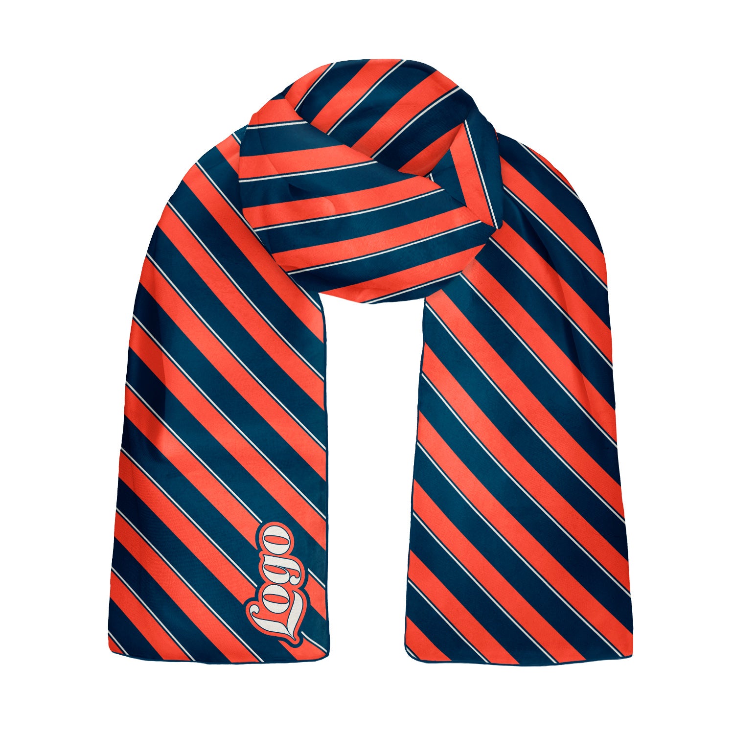 Federal 1 60 x 18 Rectangle Chiffon Logo Scarf - Knotty Tie Co.
