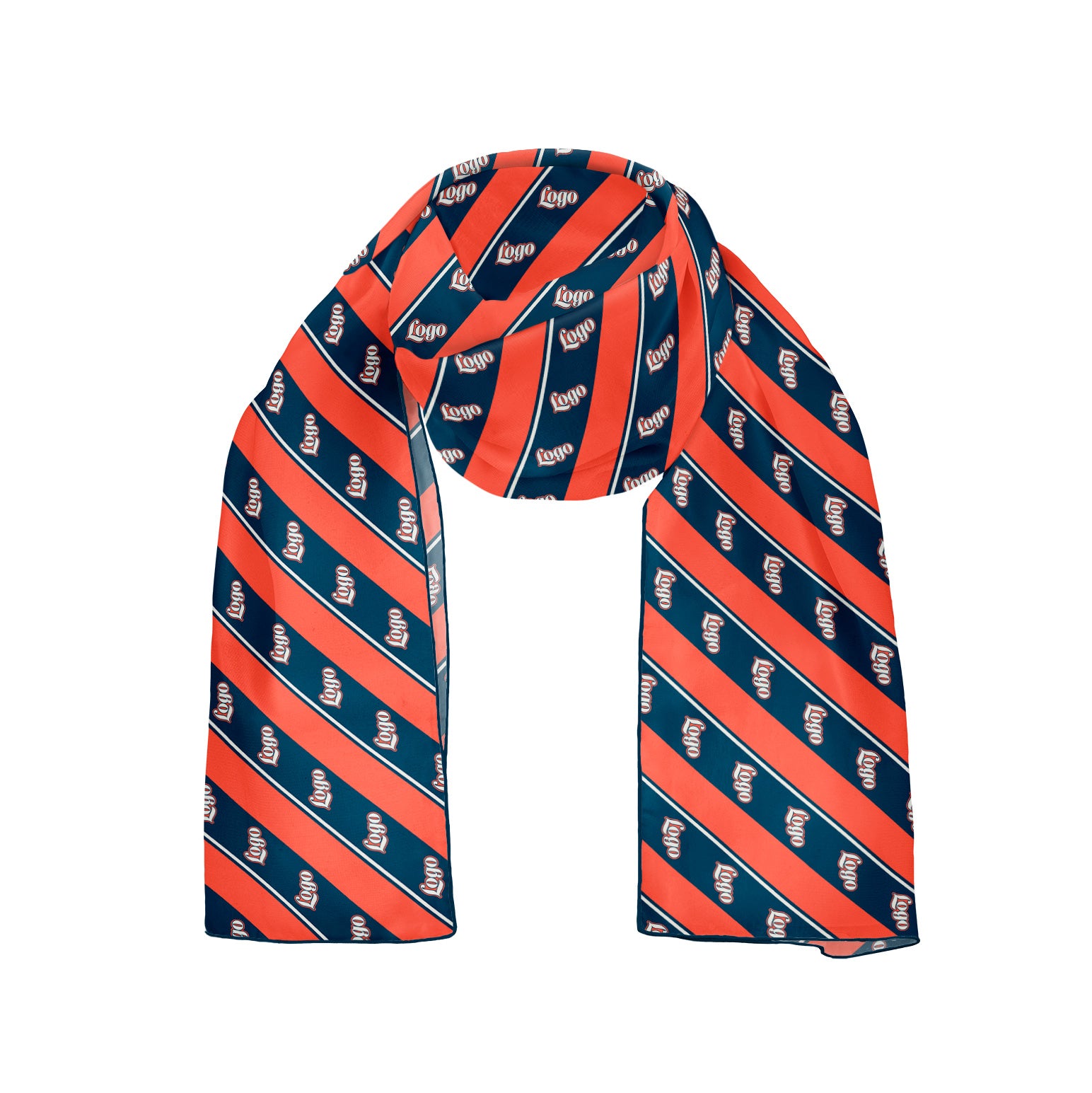 Federal 2 54 x 12 Rectangle Chiffon Logo Scarf - Knotty Tie Co.