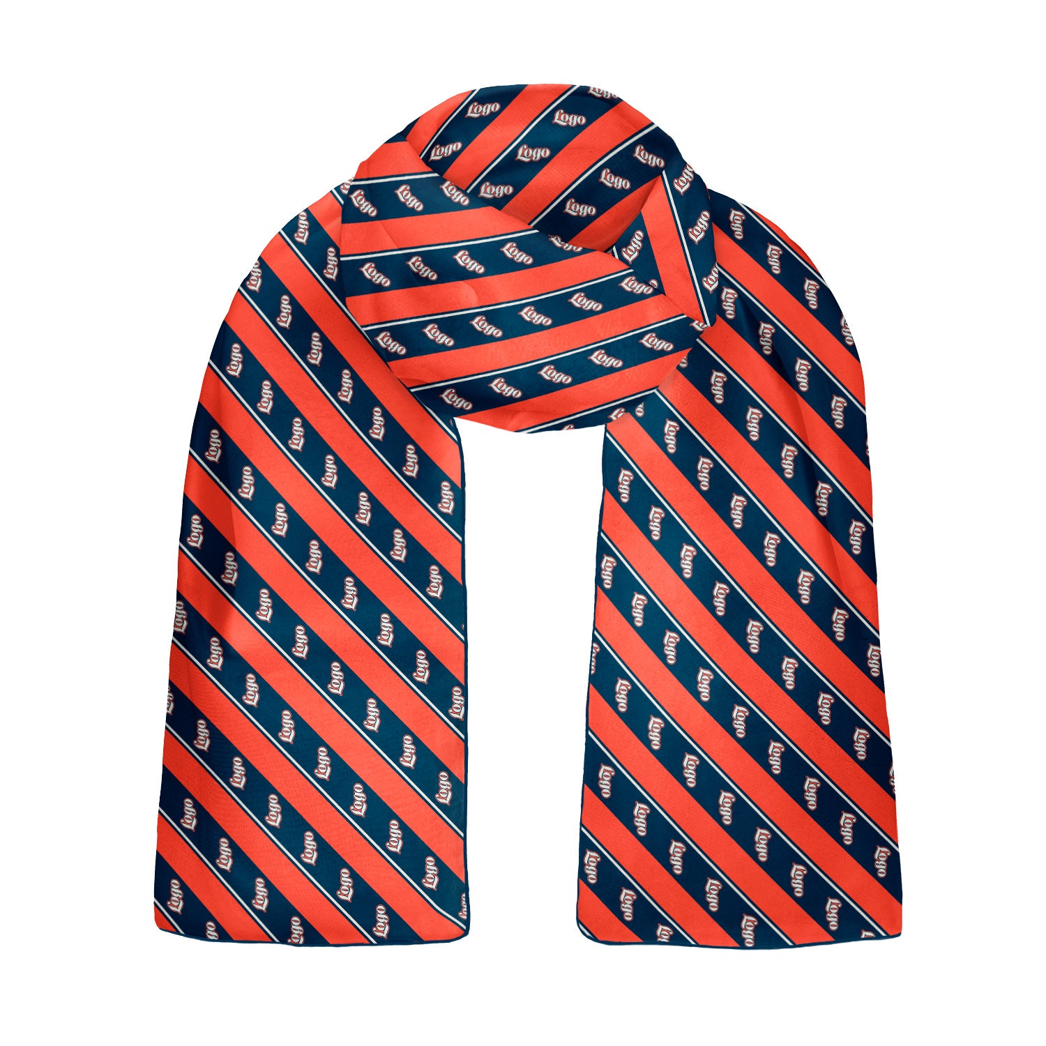 Federal 2 60 x 18 Rectangle Chiffon Logo Scarf - Knotty Tie Co.