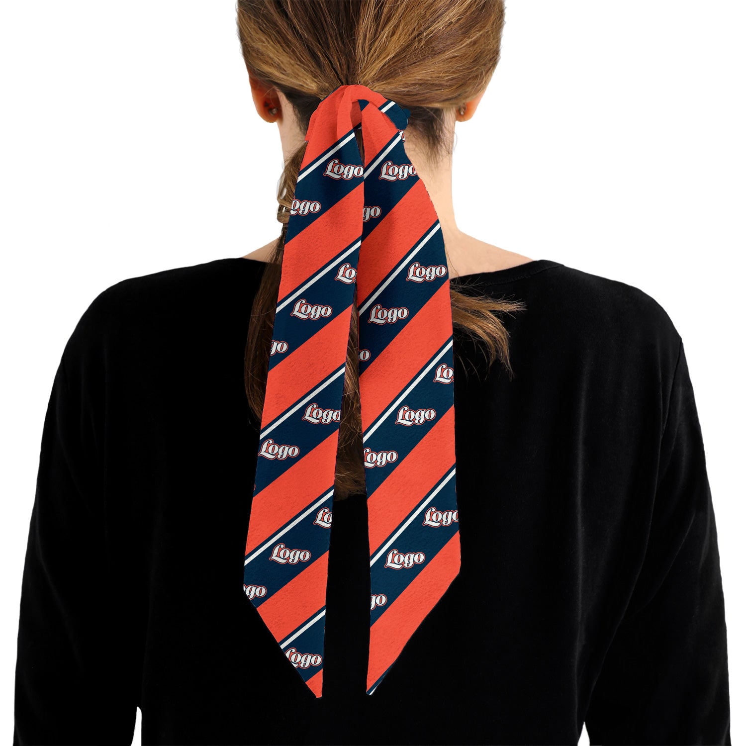 Federal 2 Hair Pony Tail Logo Scarf - Knotty Tie Co.