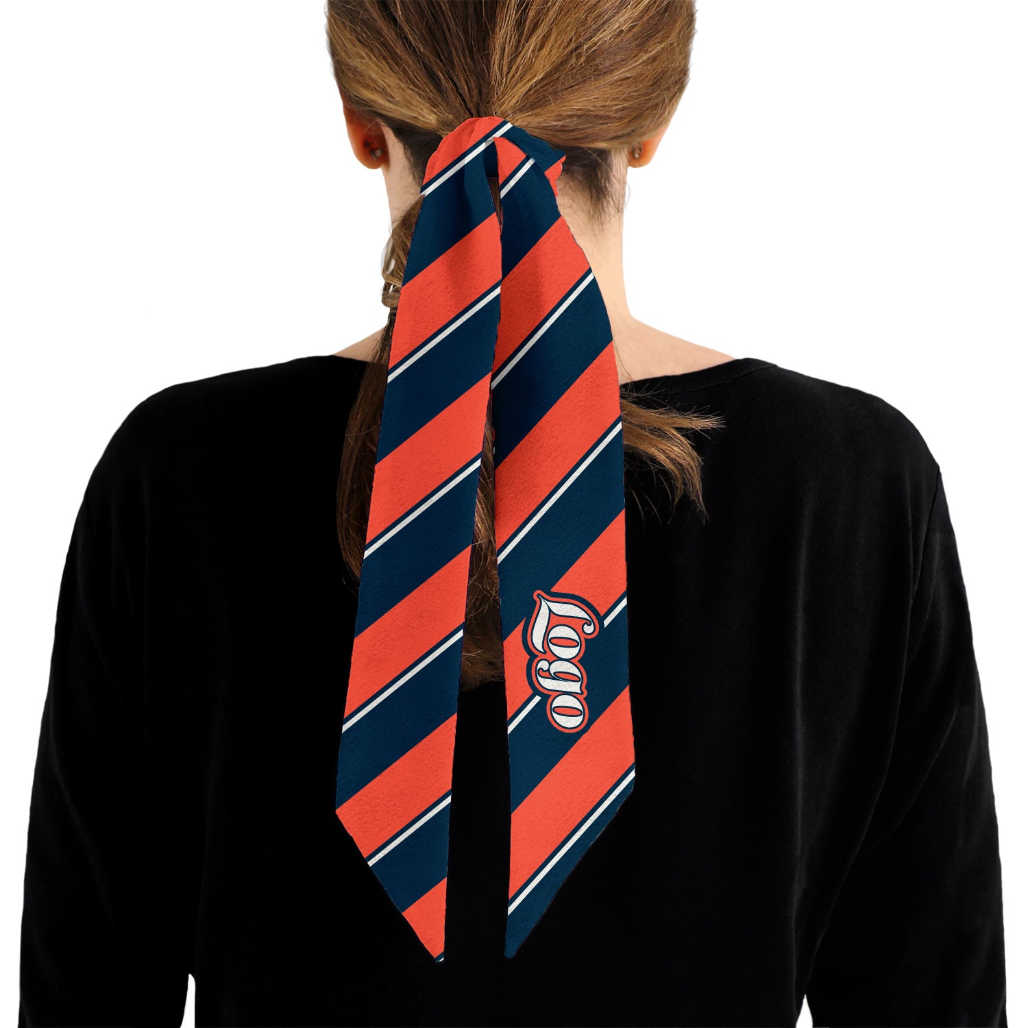 Federal 4 Hair Pony Tail Logo Scarf - Knotty Tie Co.