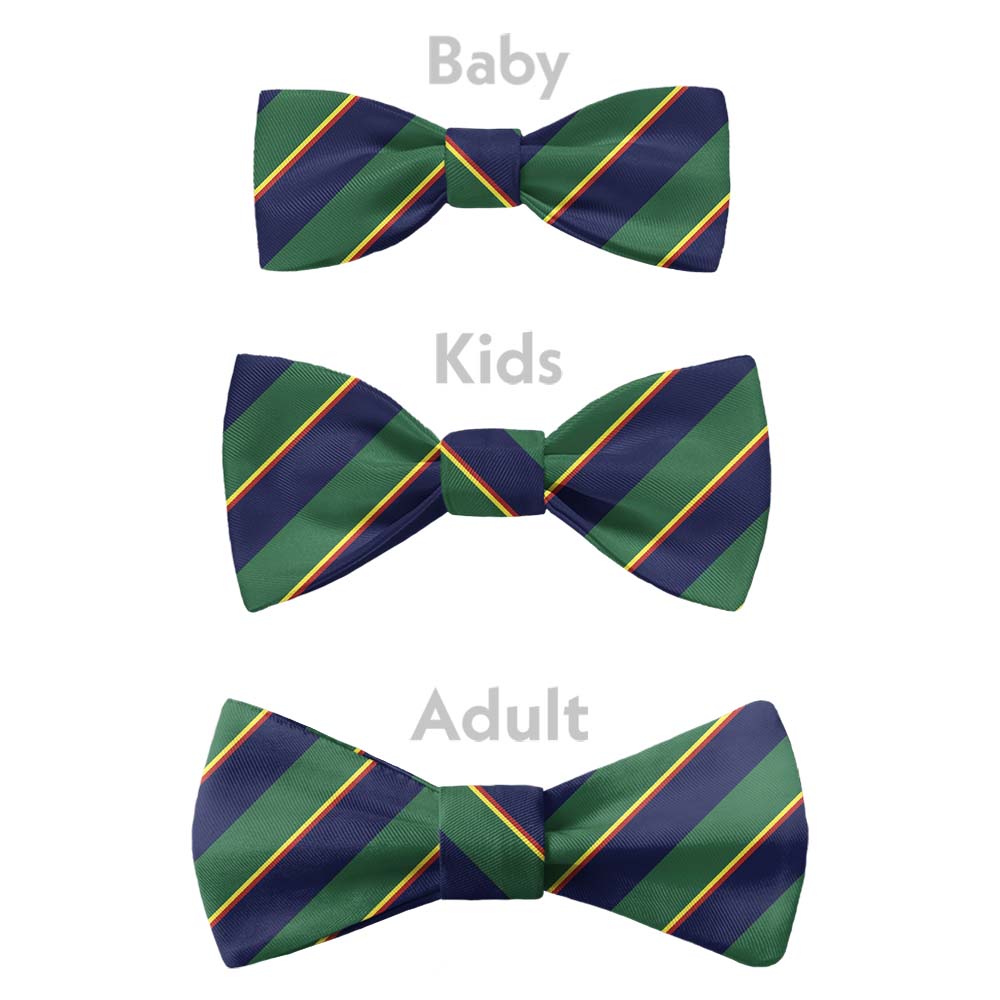 Federal Stripe Bow Tie - Bow Sizes - Knotty Tie Co.