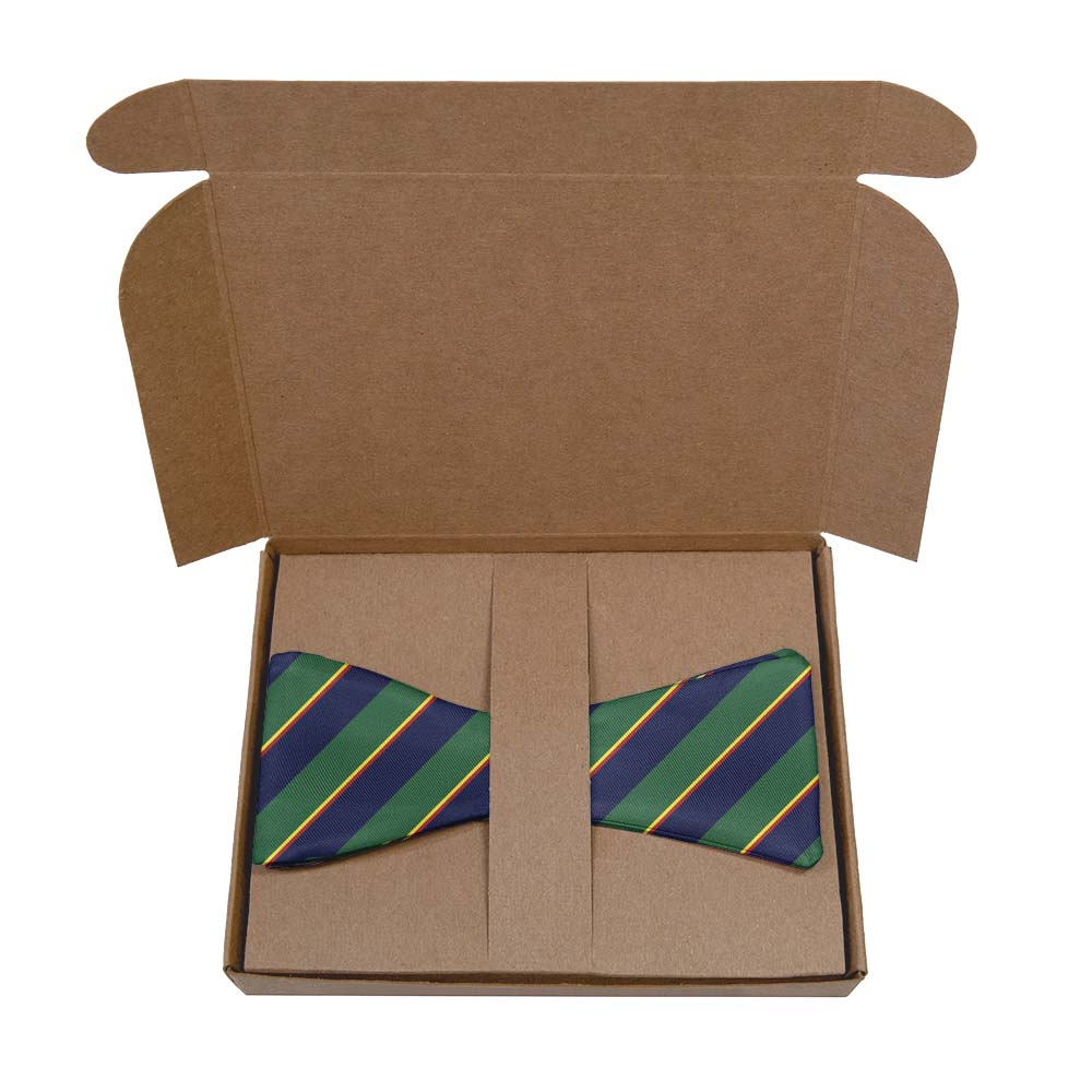 Federal Stripe Bow Tie- Kraft Gift Box Packaging - Knotty Tie Co.