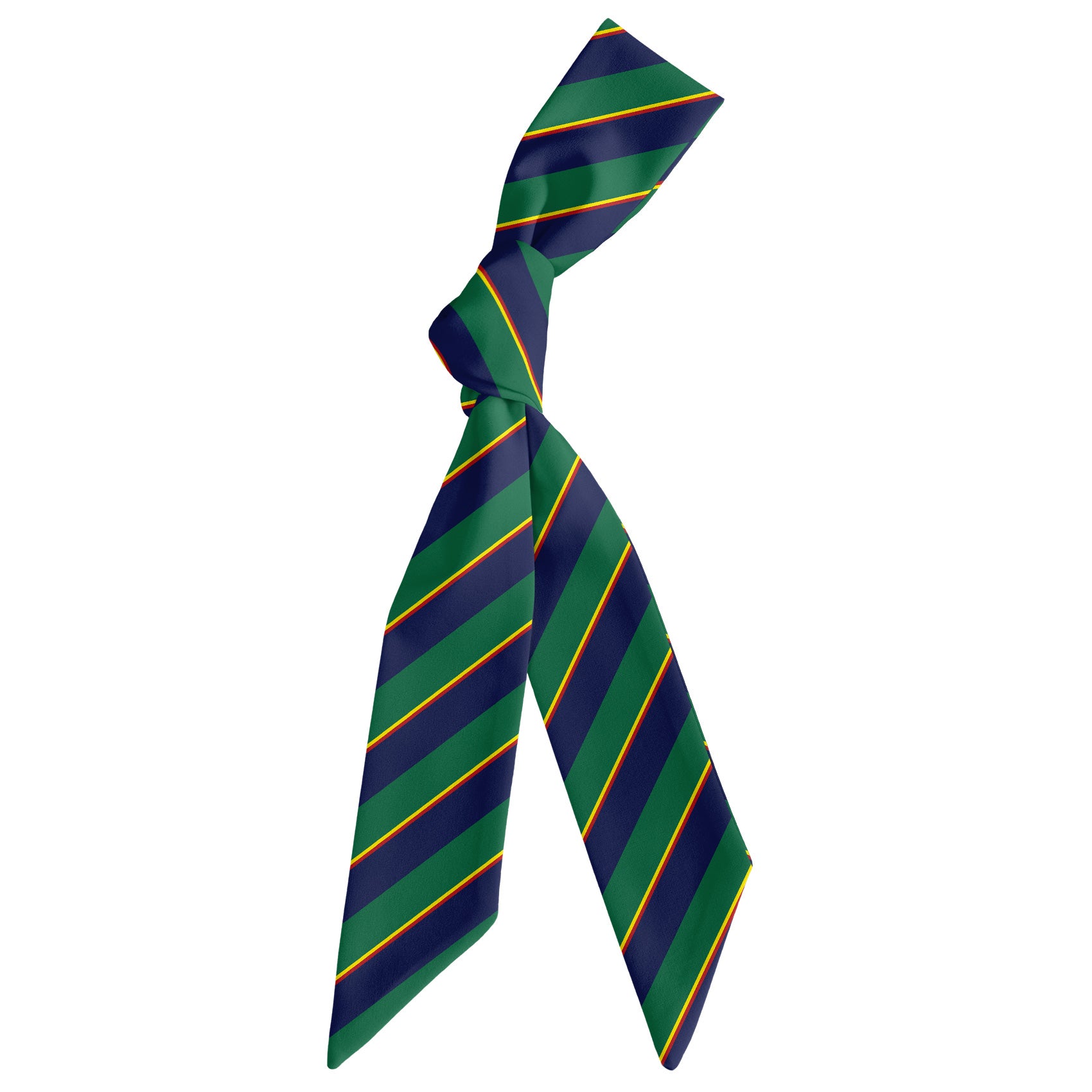 Federal Stripe Hair Scarf - Scarf Tied Into Knot - Knotty Tie Co.