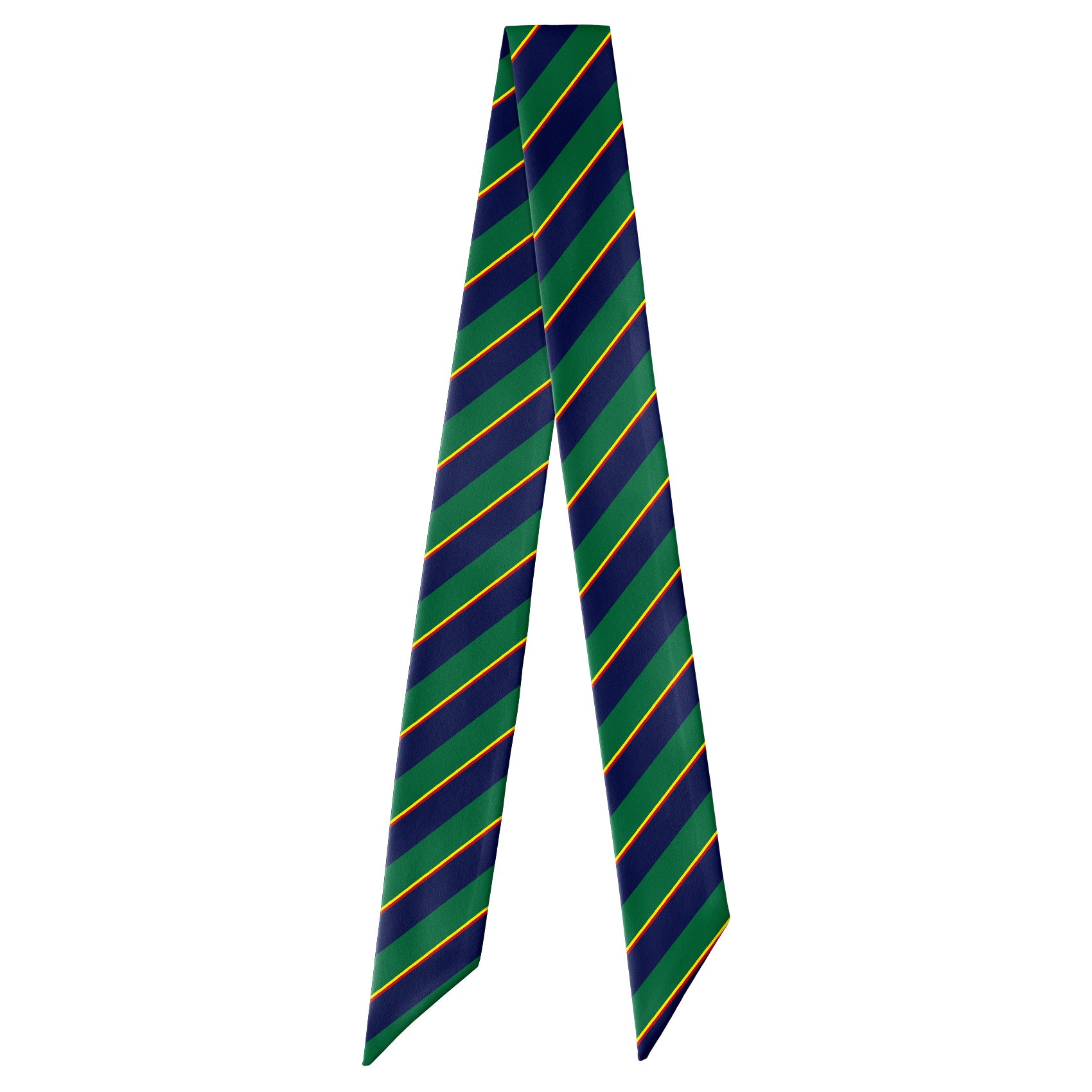 Federal Stripe Hair Scarf - Full View of Hair Scarf - Knotty Tie Co.