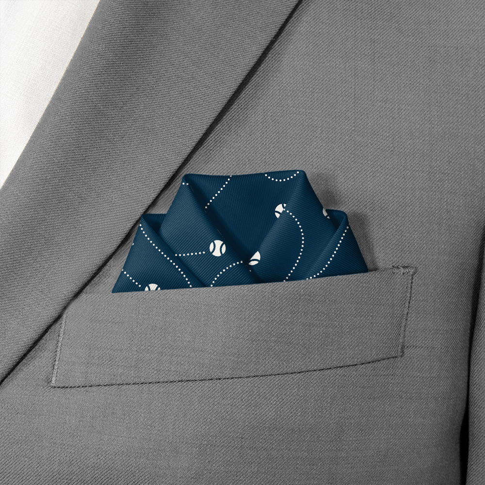 Fetch Photo Pocket Square - Scalloped Fold - Knotty Tie Co.