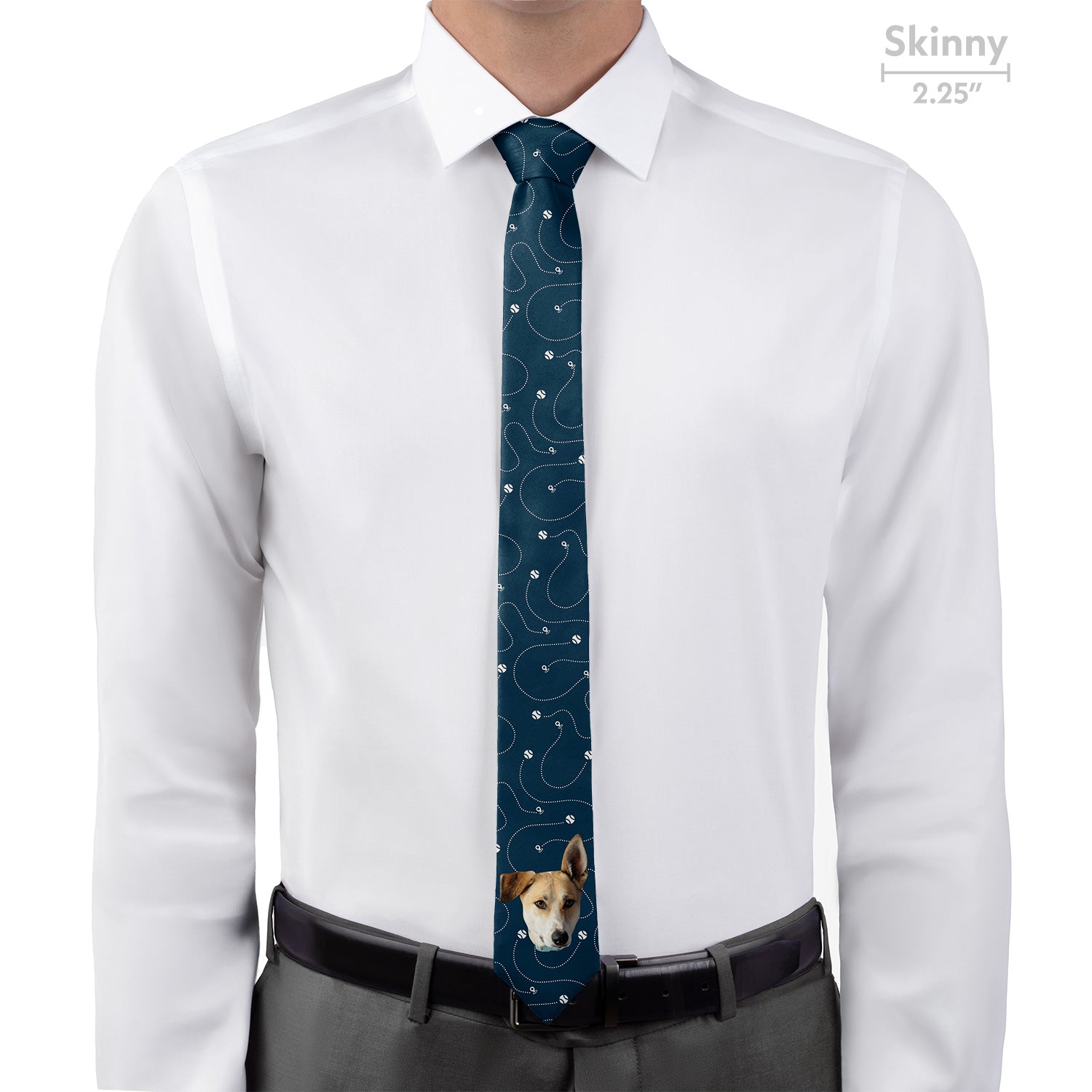 Fetch Photo Tie - Skinny - Knotty Tie Co.
