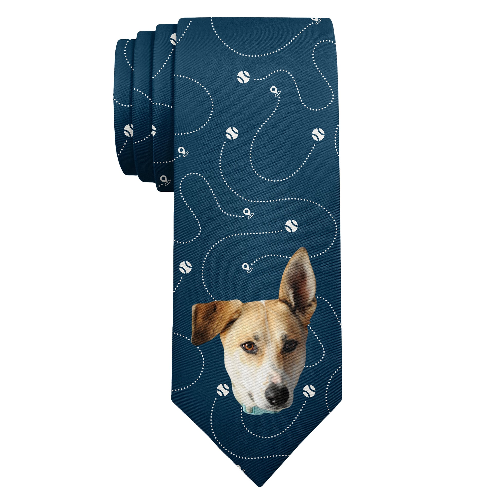 Fetch Photo Tie - Long Roll - Knotty Tie Co.