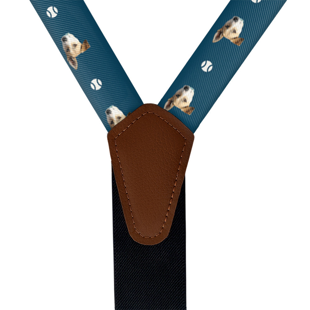 Fetch Photo Suspenders - Vegan Leather Y-Back - Knotty Tie Co.