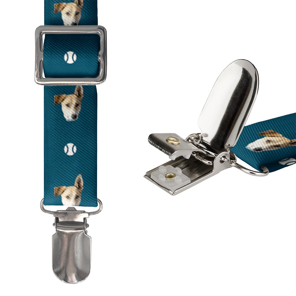 Fetch Photo Suspenders - Hardware and Strap - Knotty Tie Co.