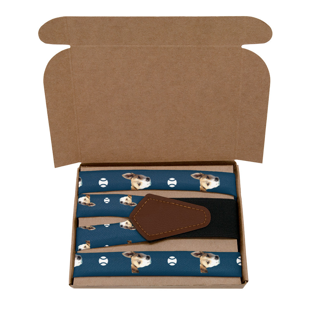 Fetch 2 Photo Suspenders - Kraft Gift Box Packaging - Knotty Tie Co.