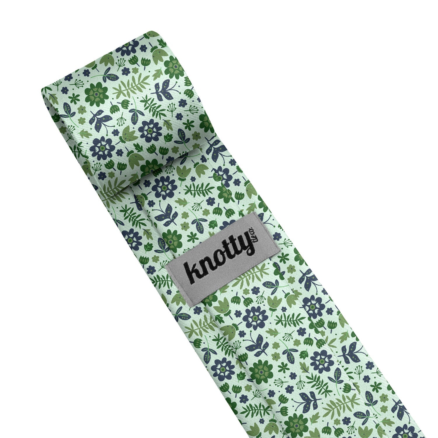 Field Floral Necktie - Tag - Knotty Tie Co.