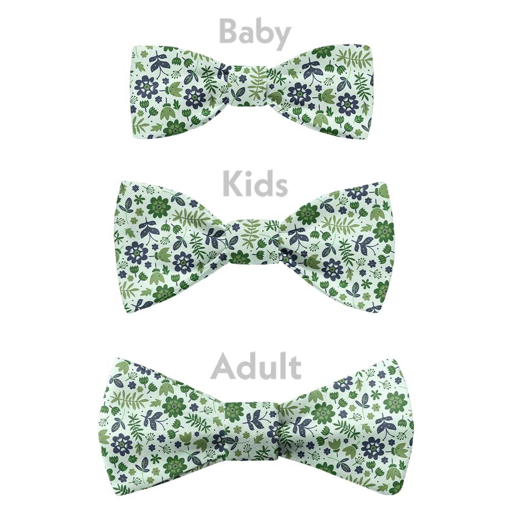 Field Floral Bow Tie - Bow Sizes - Knotty Tie Co.