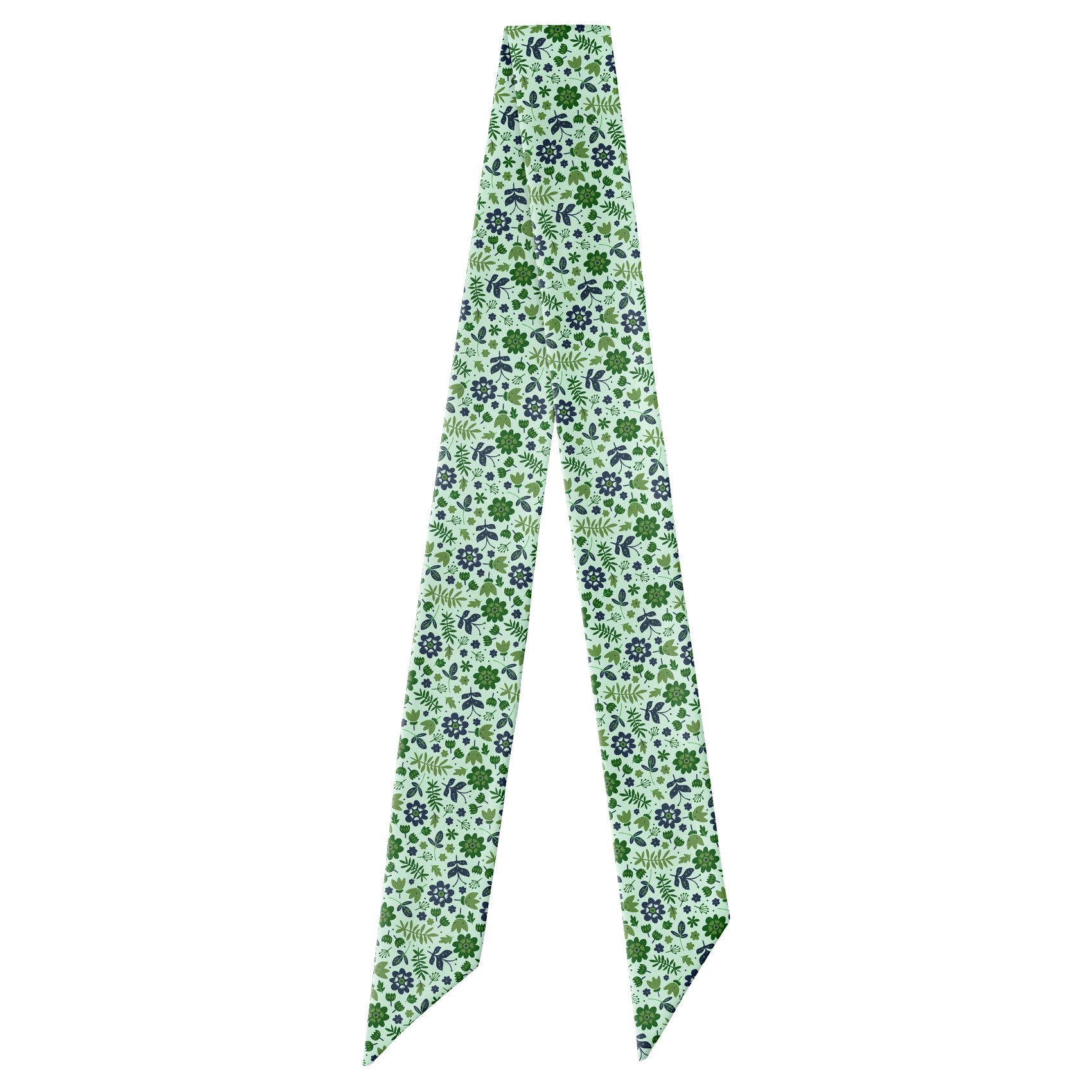 Field Floral Hair Scarf - Full View of Hair Scarf - Knotty Tie Co.