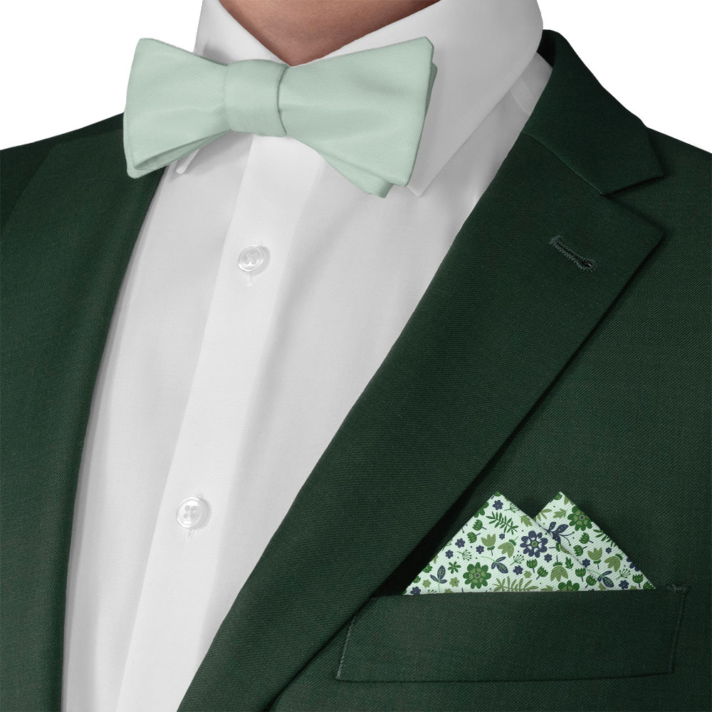 Field Floral Pocket Square - Matching Bow Tie - Knotty Tie Co.