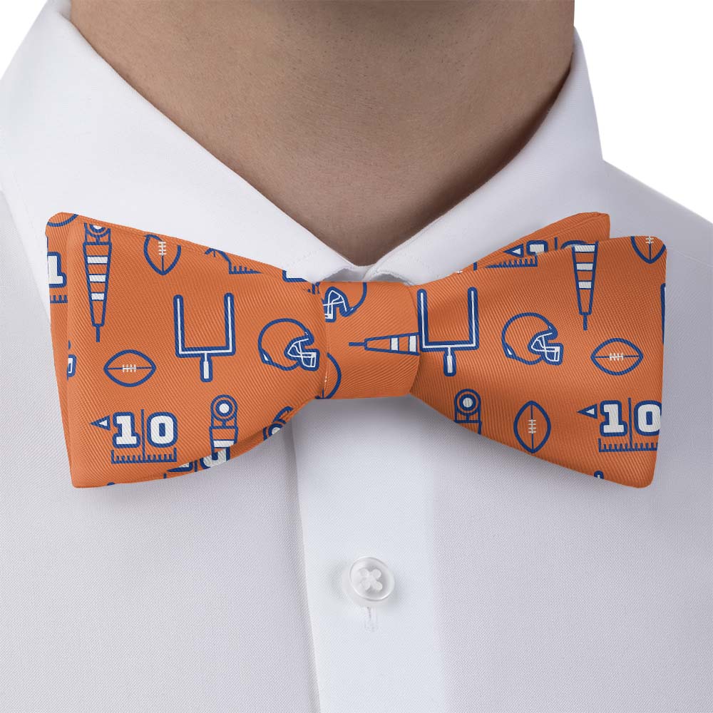 First Down Football Bow Tie - Bow Tie with Dress Shirt - Knotty Tie Co.