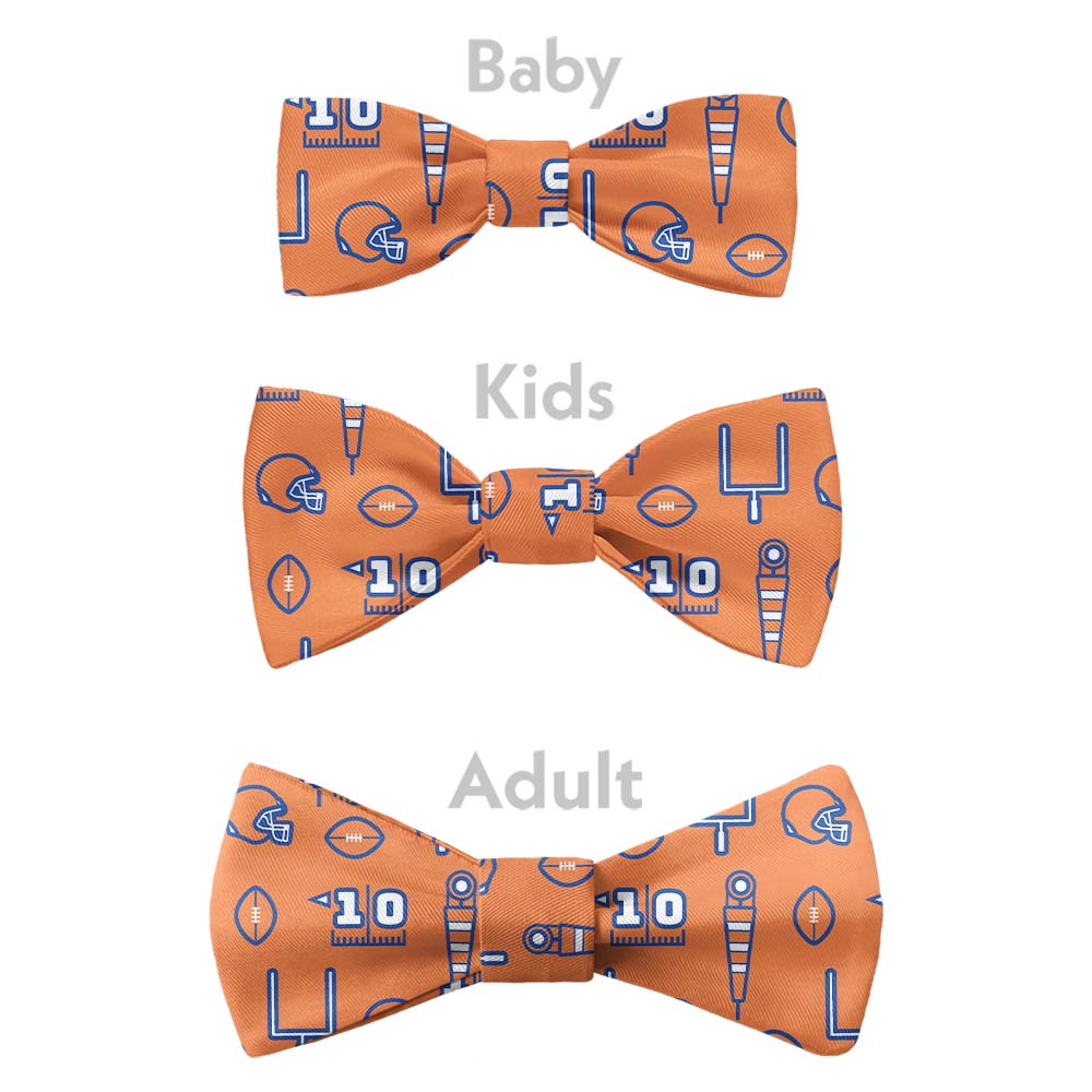 First Down Football Bow Tie - Bow Sizes - Knotty Tie Co.