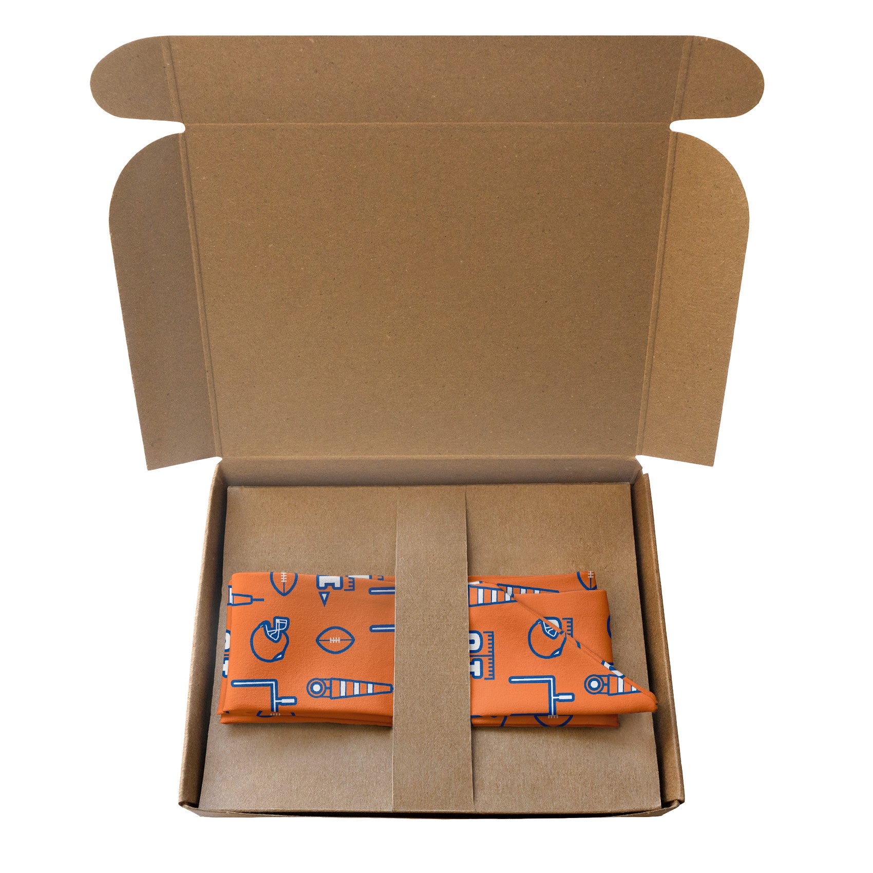 First Down Football Hair Scarf - Packaging - Knotty Tie Co.