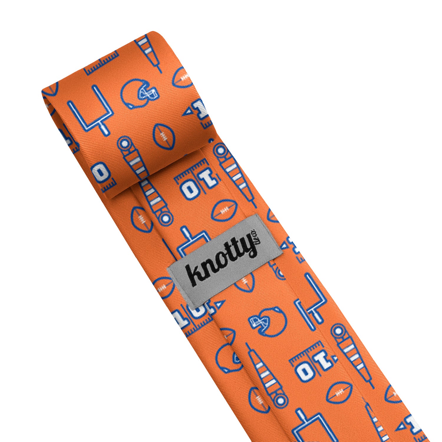 First Down Football Necktie 3 Tag - Knotty Tie Co.