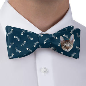 Fish Bone Photo Bow Tie - Bow Tie with Dress Shirt - Knotty Tie Co.