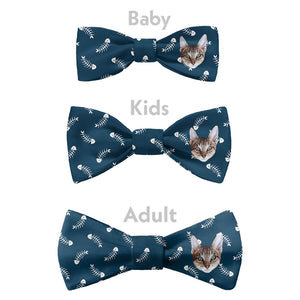 Fish Bone Photo Bow Tie - Bow Sizes - Knotty Tie Co.