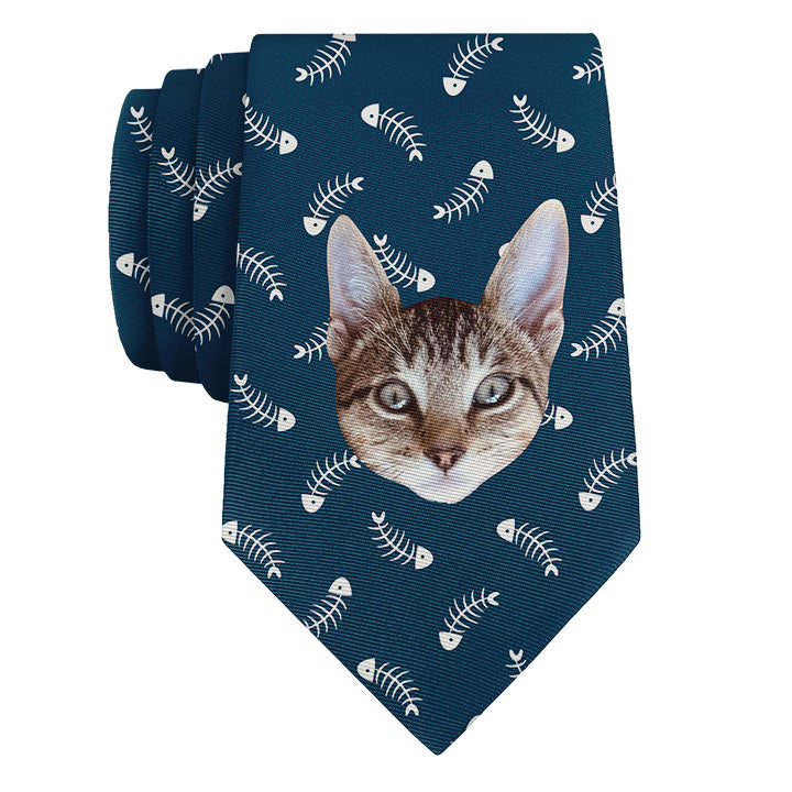 Fish Bone Photo Tie - Rolled - Knotty Tie Co.