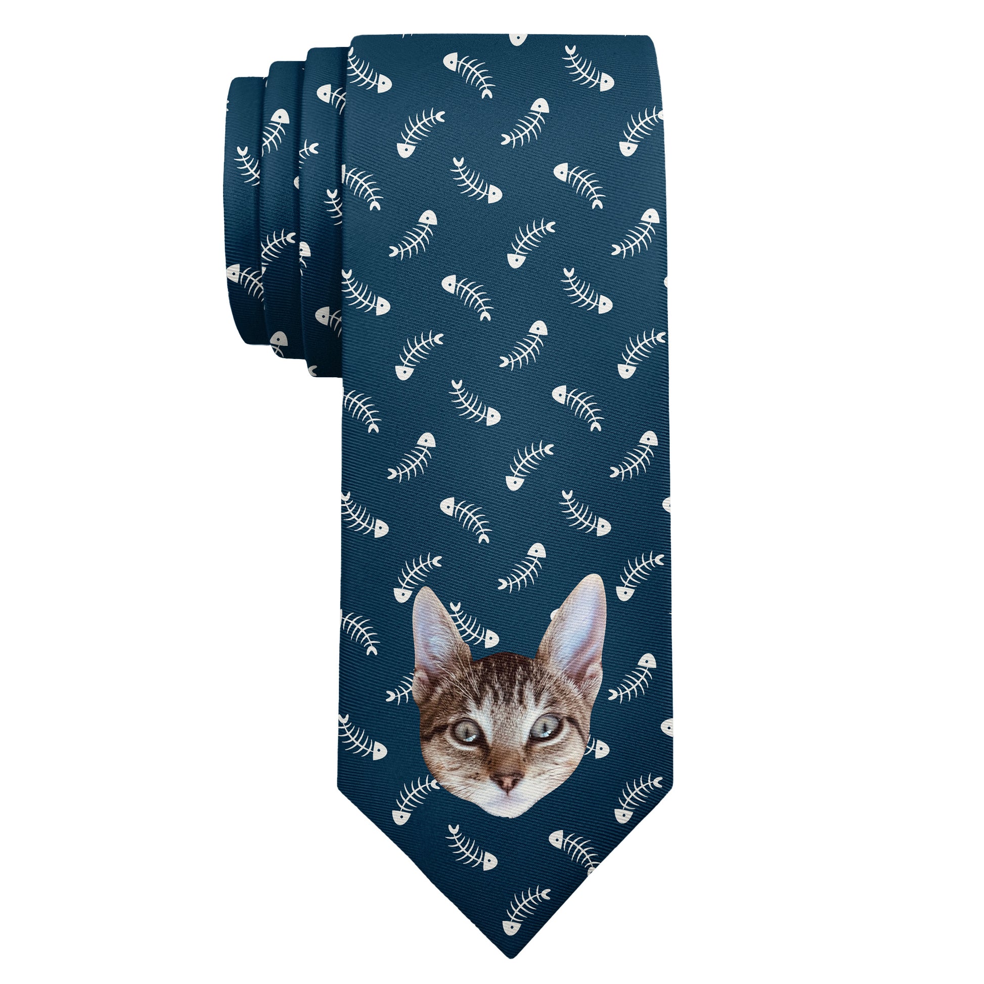 Fish Bone Photo Tie - Long Roll - Knotty Tie Co.