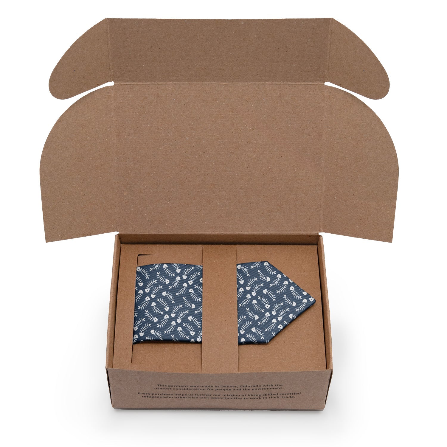 Fishbone Necktie - Packaging - Knotty Tie Co.